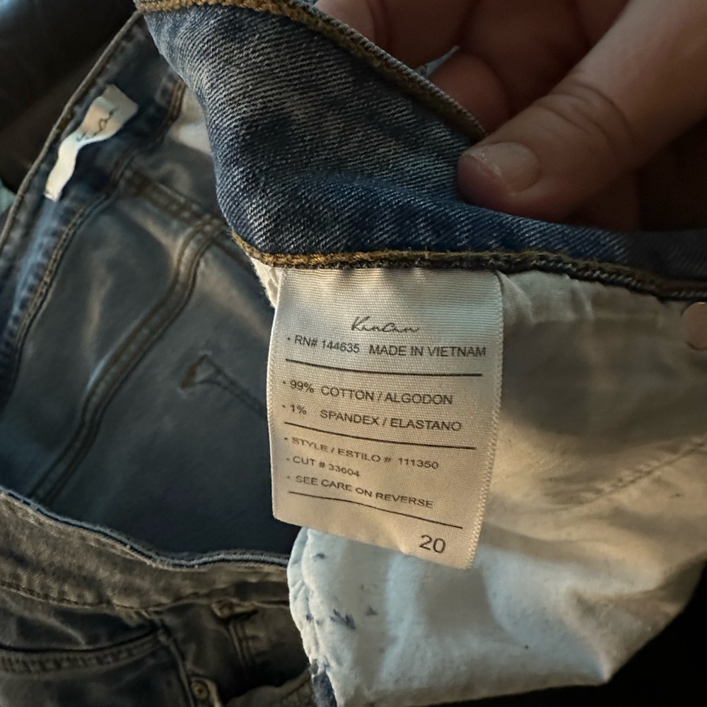 KanCan Midrise Distressed Denim Jeans size 20 - Picture 9 of 10